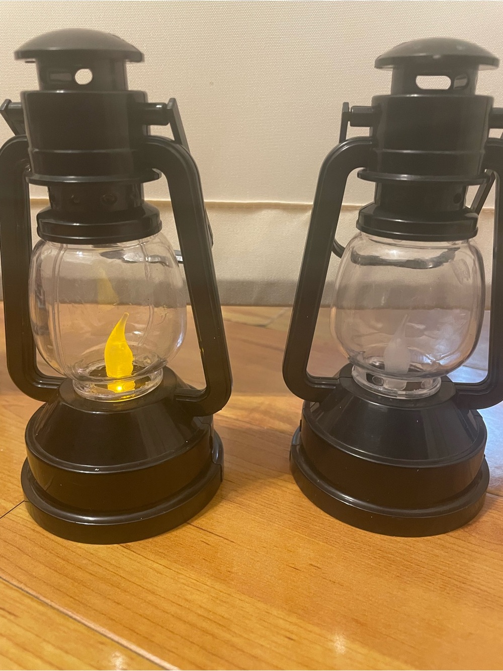 Mini Black Decorative Lanterns - Home Accents Realistic Plastic